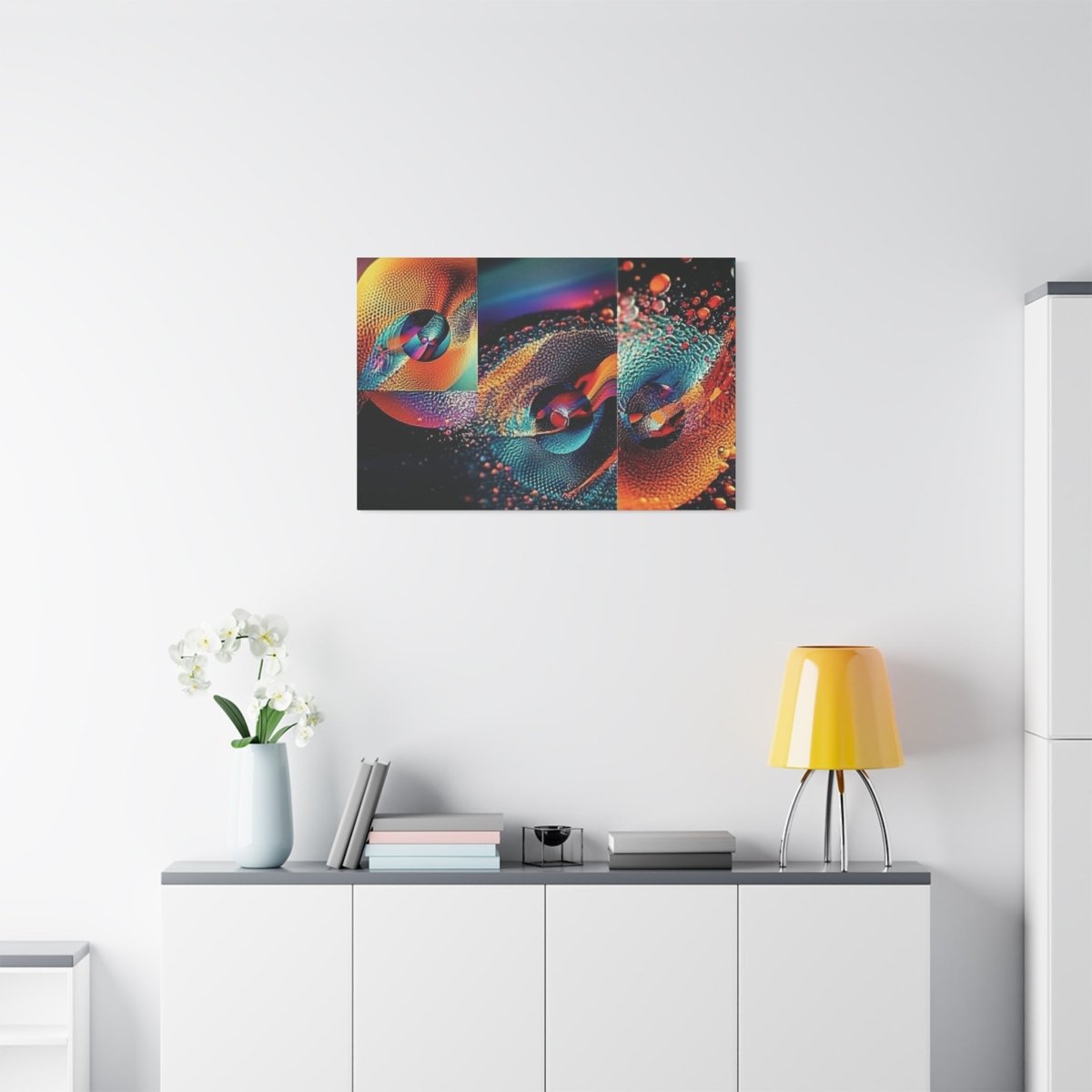 👉Orange Splash : magnifique cadre 💎effet captivant💎 garanti - Art Cocoon