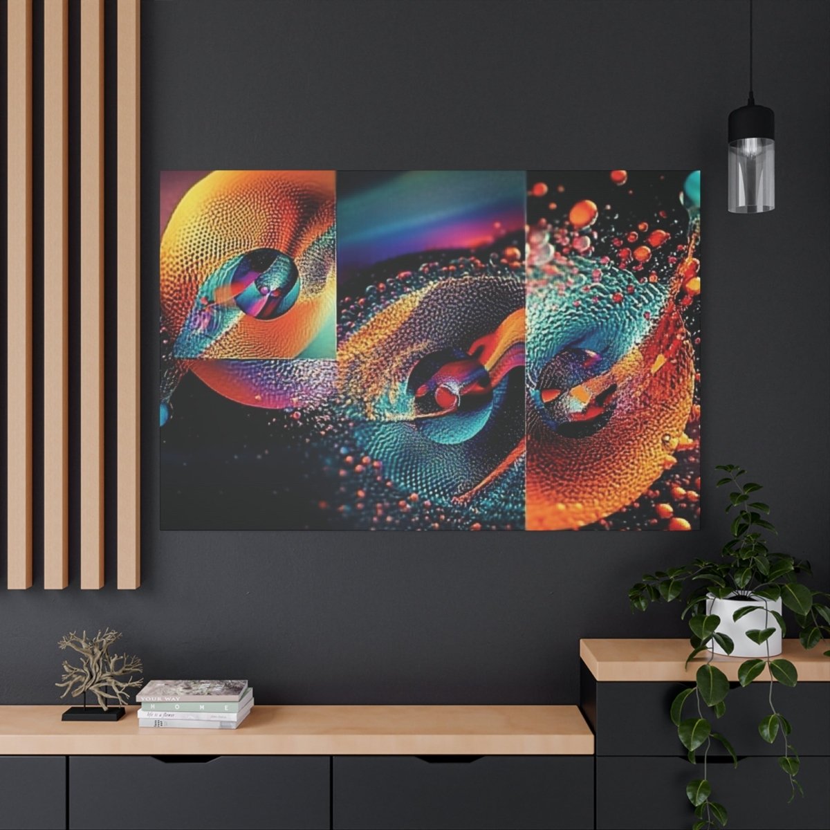 👉Orange Splash : magnifique cadre 💎effet captivant💎 garanti - Art Cocoon