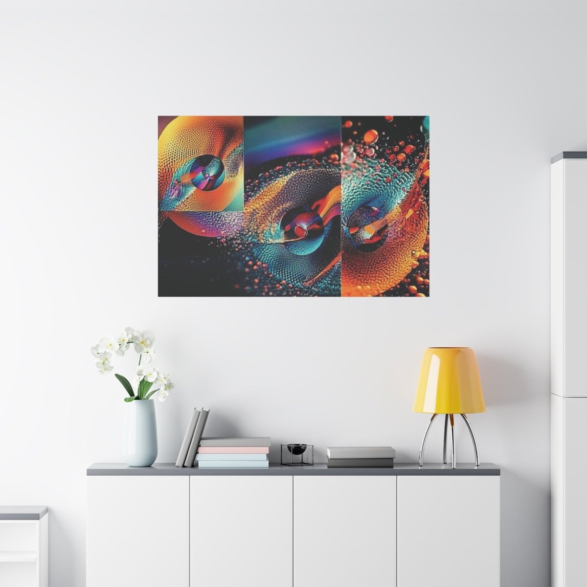 👉Orange Splash : magnifique cadre 💎effet captivant💎 garanti - Art Cocoon