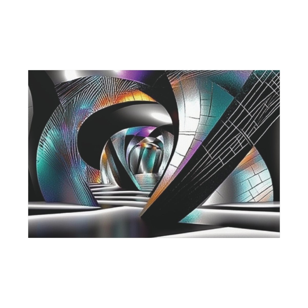 👉Palais Galaxia : magnifique cadre 💎effet futuriste💎garanti - Art Cocoon