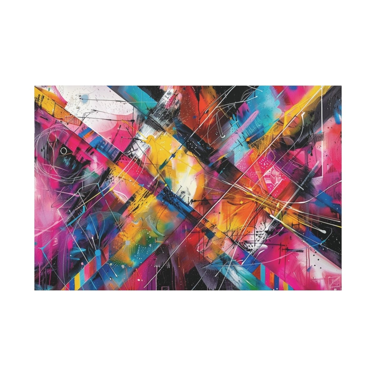 👉Patchwork Vibrant : magnifique cadre💎effet captivant💎 garanti - Art Cocoon