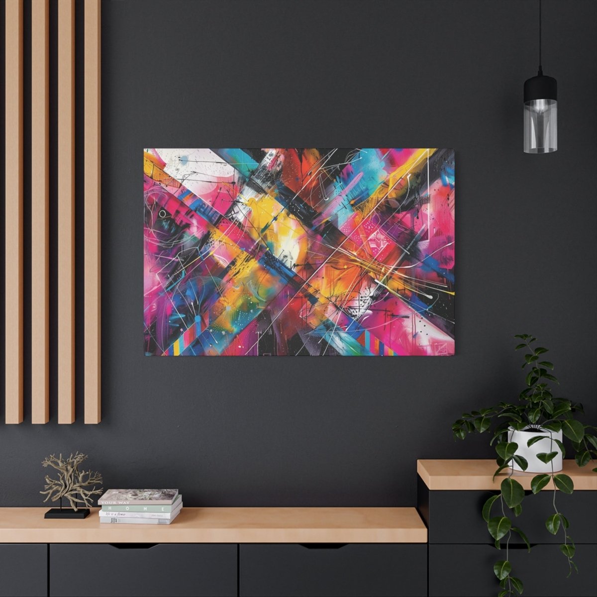 👉Patchwork Vibrant : magnifique cadre💎effet captivant💎 garanti - Art Cocoon