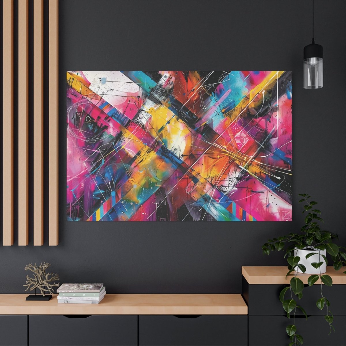 👉Patchwork Vibrant : magnifique cadre💎effet captivant💎 garanti - Art Cocoon