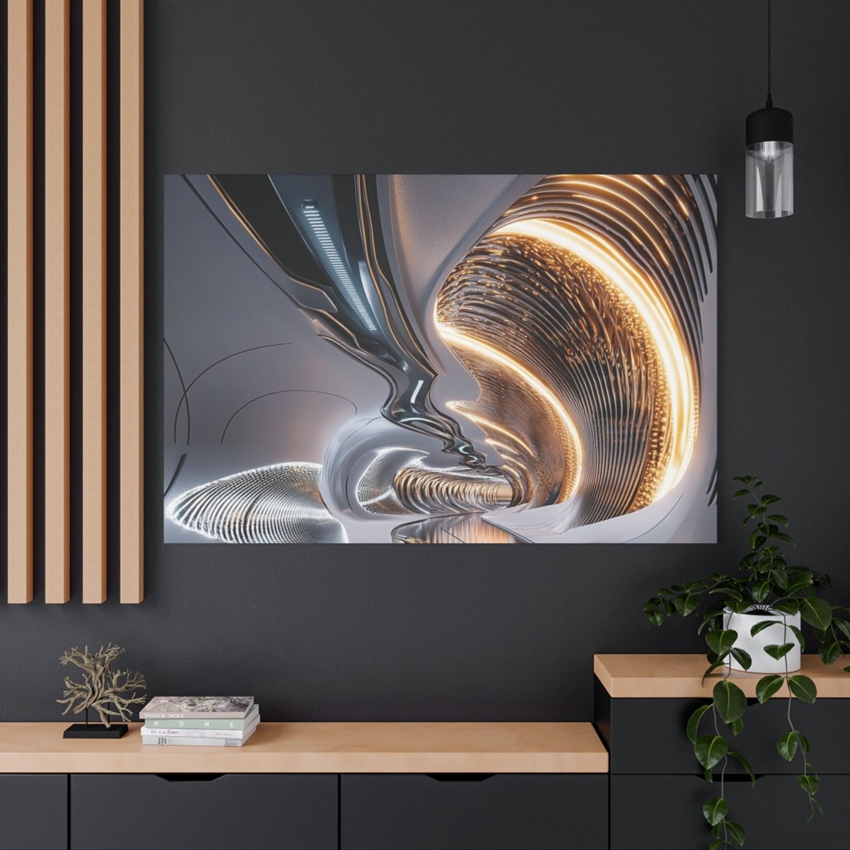 👉Portail Quantique : magnifique cadre 💎effet futuriste💎garanti - Art Cocoon