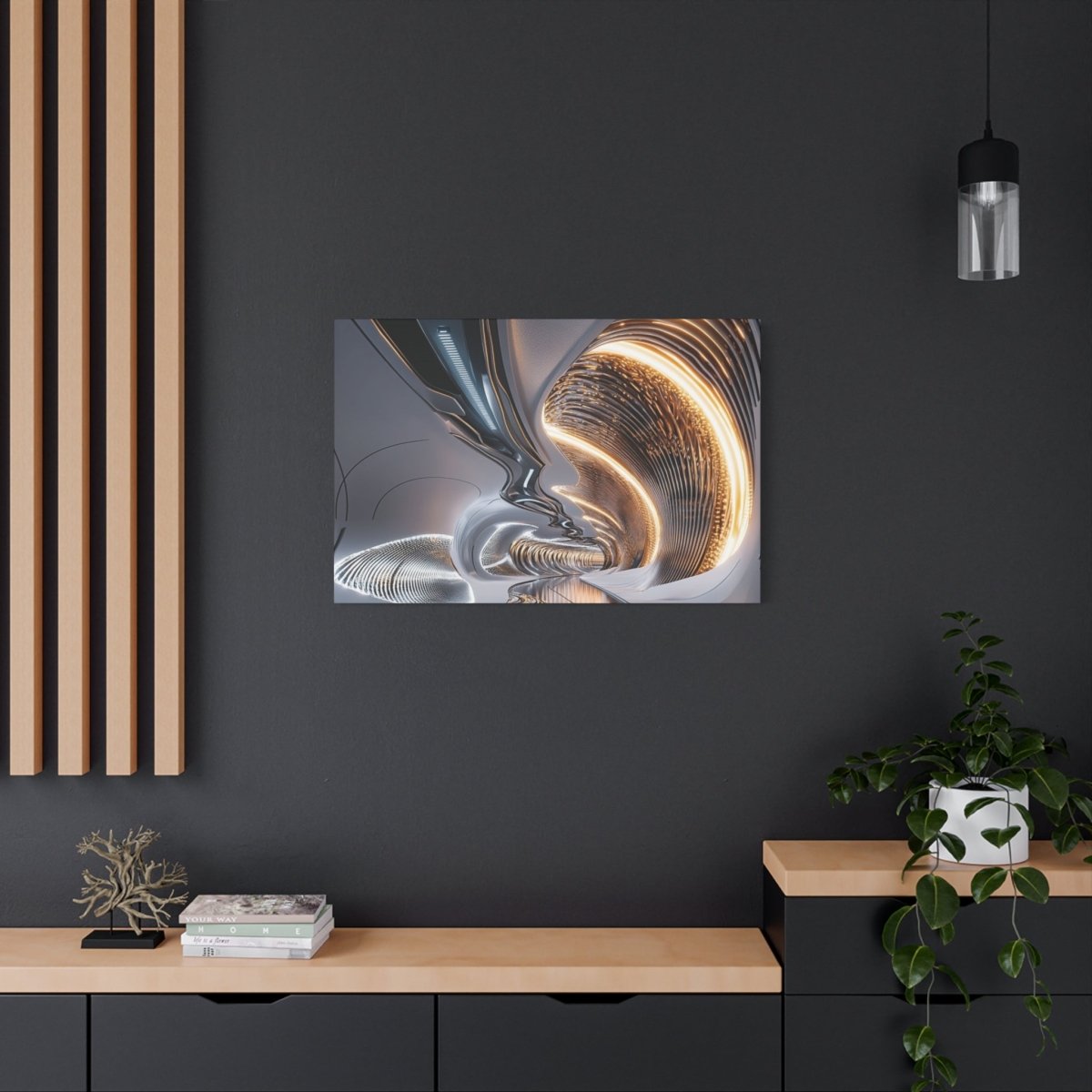 👉Portail Quantique : magnifique cadre 💎effet futuriste💎garanti - Art Cocoon