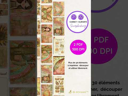 [Produit numérique] Pack Boho Chic – Fonds & Cliparts créatifs + 2 bonus à imprimer