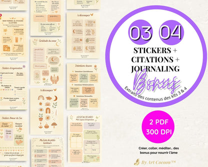 [Produit numérique] Pack Boho Chic – Fonds & Cliparts créatifs + 2 bonus à imprimer - Art Cocoon