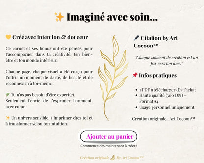 [Produit numérique] Pack Boho Chic – Fonds & Cliparts créatifs + 2 bonus à imprimer - Art Cocoon