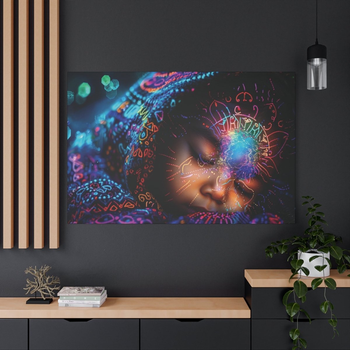 👉Protection Divine : magnifique cadre 💎effet apaisant💎 garanti - Art Cocoon