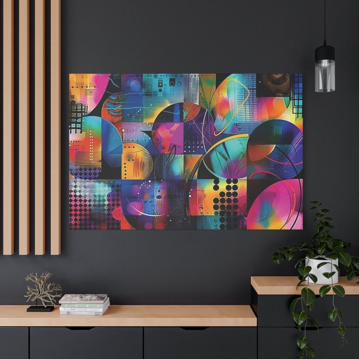 👉Quantum Cercle : magnifique cadre 💎effet captivant💎 garanti - Art Cocoon