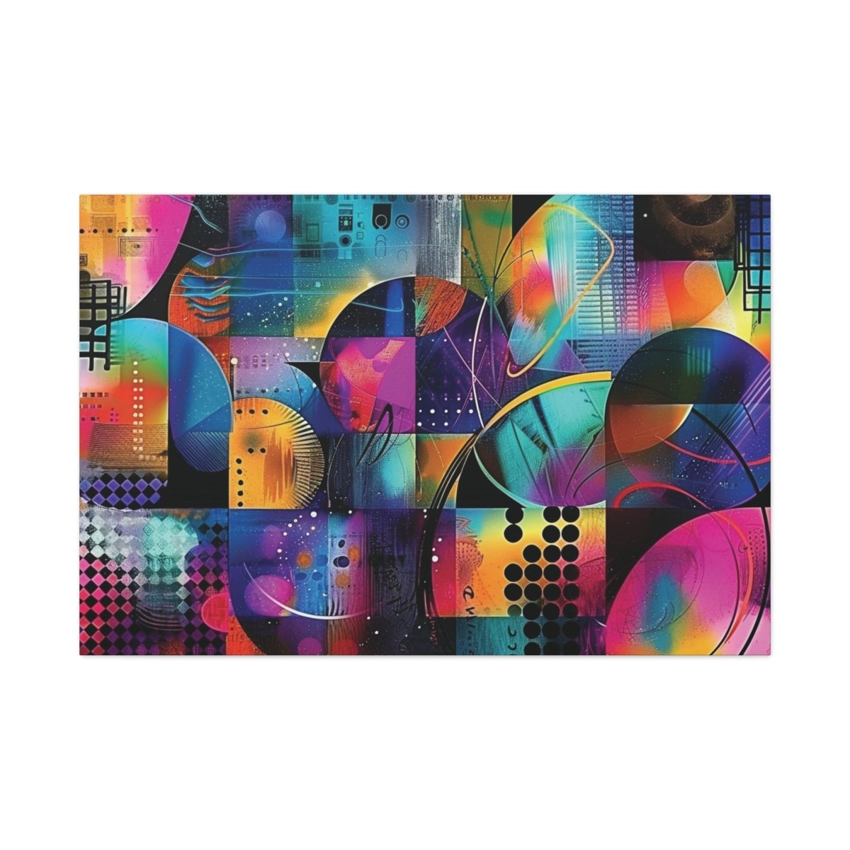 👉Quantum Cercle : magnifique cadre 💎effet captivant💎 garanti - Art Cocoon