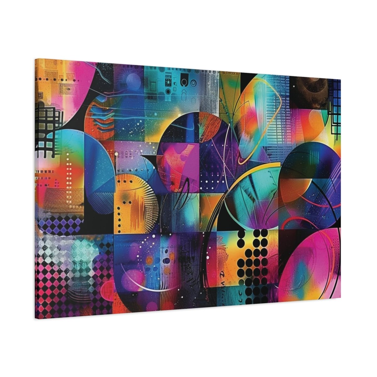 👉Quantum Cercle : magnifique cadre 💎effet captivant💎 garanti - Art Cocoon