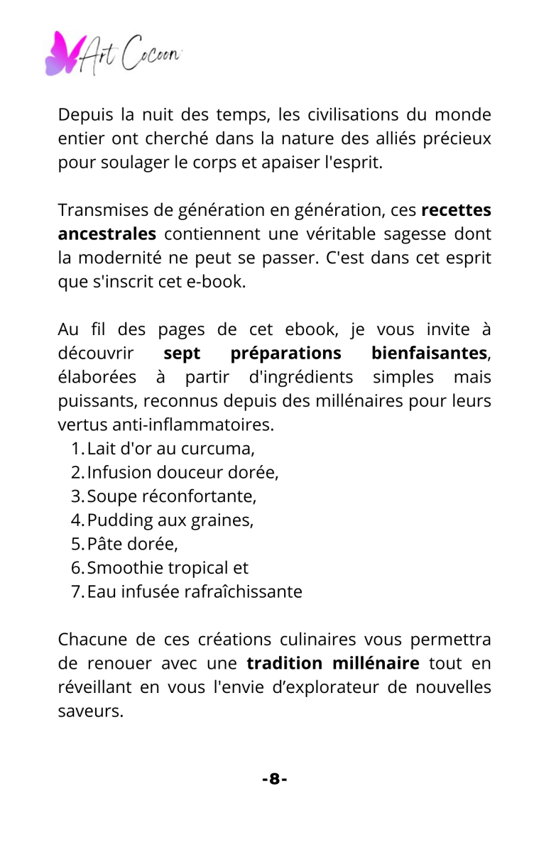 Remèdes Anti - Inflammatoires - Art Cocoon