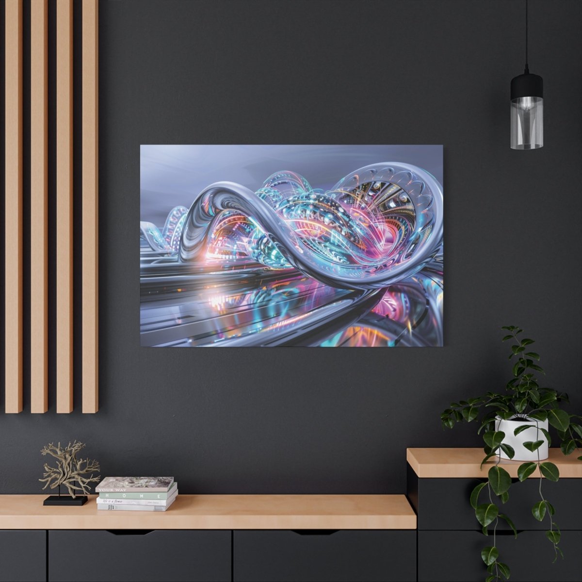 👉Station Stellaire : magnifique cadre 💎effet futuriste💎garanti - Art Cocoon