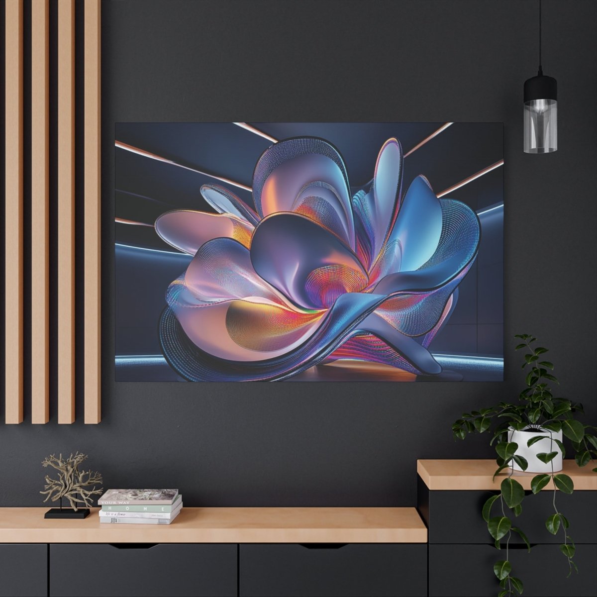 👉Stellar Bloom : magnifique cadre 💎effet futuriste💎garanti - Art Cocoon