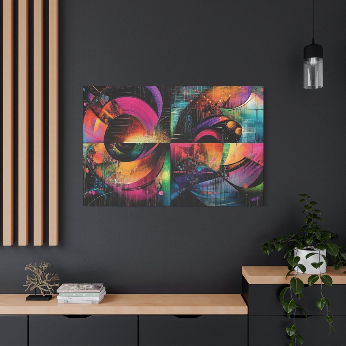 👉Symétries Spatiales : magnifique cadre 💎effet captivant💎 garanti - Art Cocoon