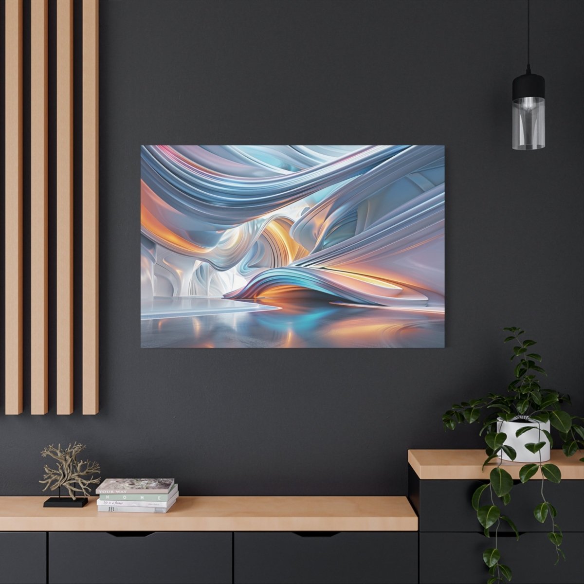 TEST 👉Néon Structure : magnifique cadre 💎effet futuriste💎garanti - Art Cocoon