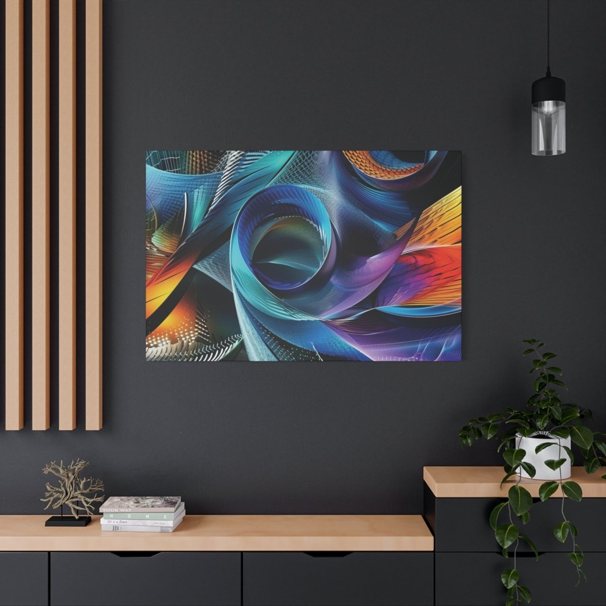 👉Tornades Vibrantes : magnifique cadre 💎effet captivant💎garanti - Art Cocoon