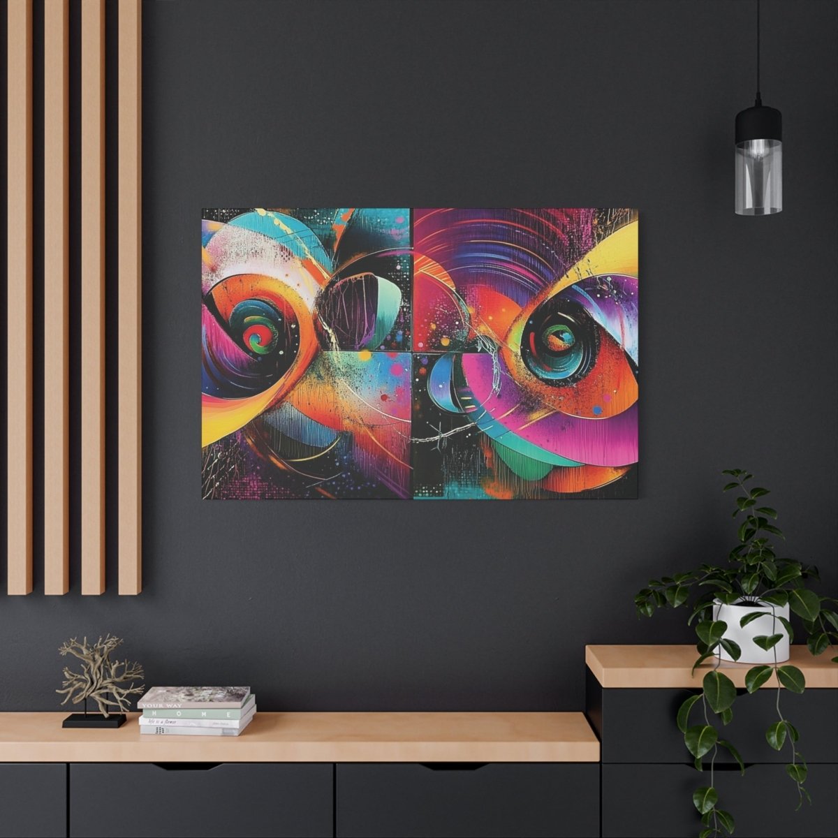 👉Trous Noirs : magnifique cadre💎effet captivant💎 garanti - Art Cocoon