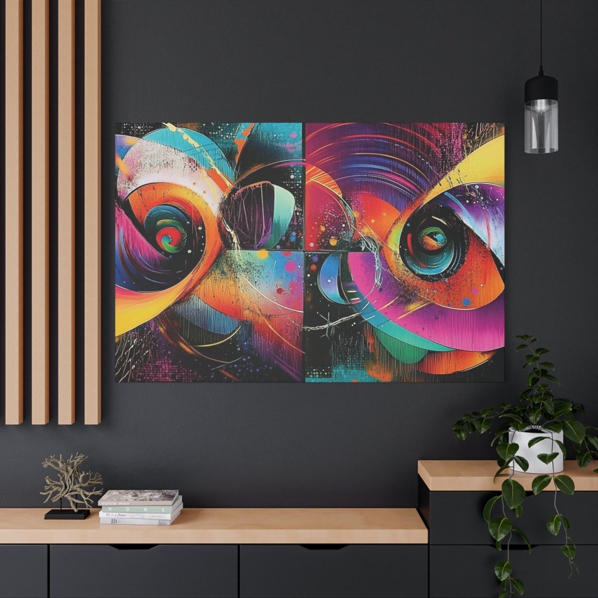 👉Trous Noirs : magnifique cadre💎effet captivant💎 garanti - Art Cocoon