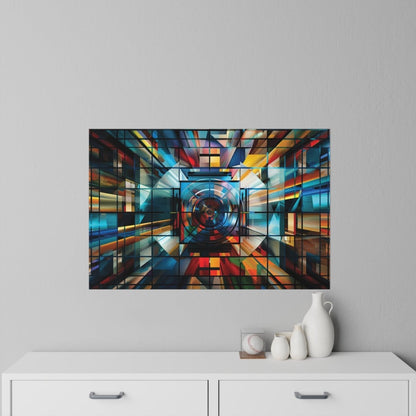 Vibrant Geometric Wall Decal - Modern Home Decor for Creative Spaces - Art Cocoon