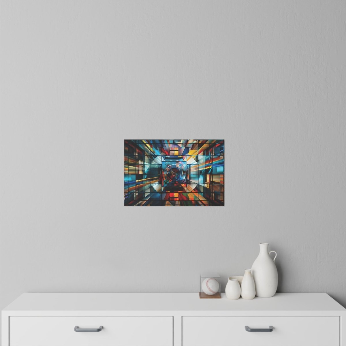 Vibrant Geometric Wall Decal - Modern Home Decor for Creative Spaces - Art Cocoon