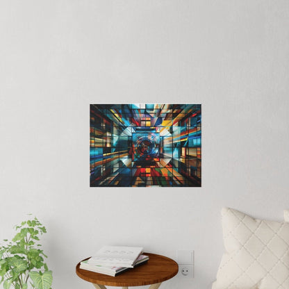 Vibrant Geometric Wall Decal - Modern Home Decor for Creative Spaces - Art Cocoon