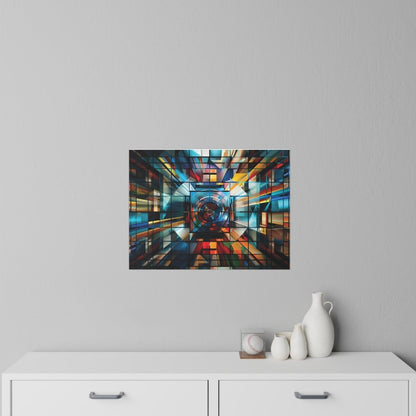 Vibrant Geometric Wall Decal - Modern Home Decor for Creative Spaces - Art Cocoon