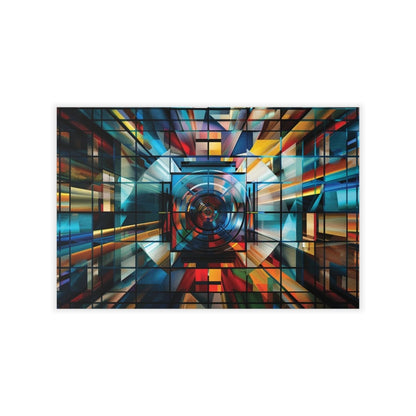 Vibrant Geometric Wall Decal - Modern Home Decor for Creative Spaces - Art Cocoon