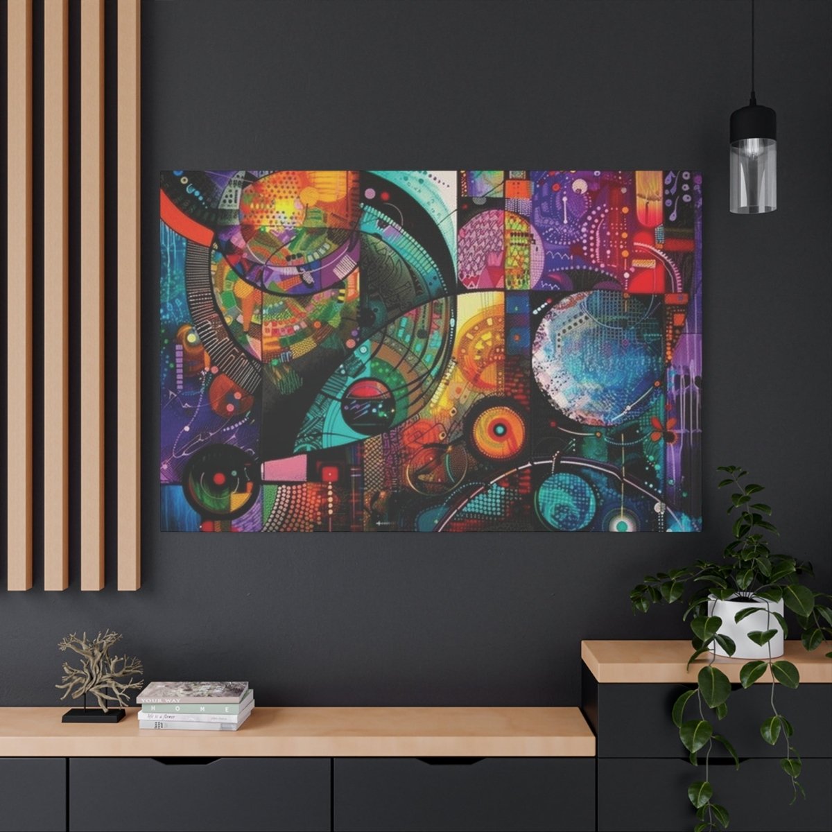 👉Vibration Cobalt : magnifique cadre💎effet captivant💎 garanti - Art Cocoon