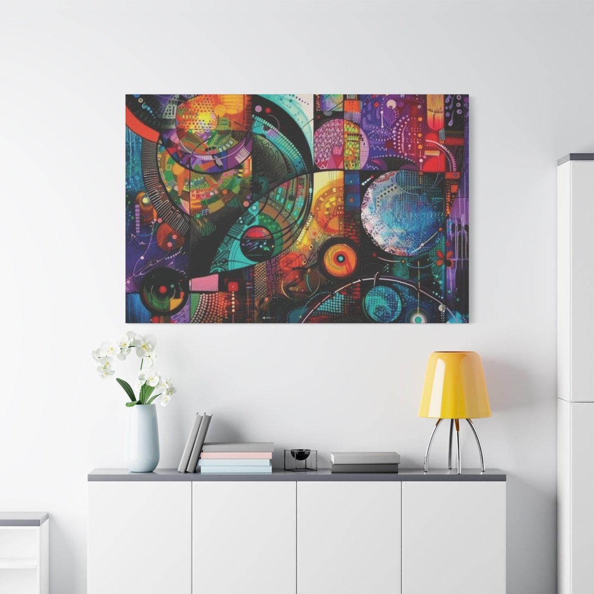 👉Vibration Cobalt : magnifique cadre💎effet captivant💎 garanti - Art Cocoon