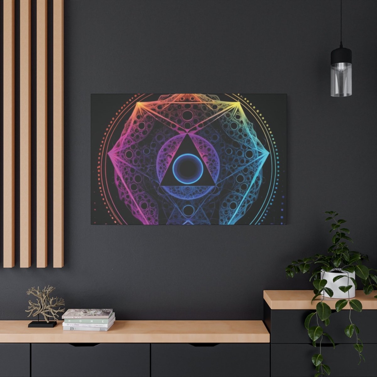 👉Vibrations Enigmatiques : magnifique cadre💎effet fascinant💎 garanti - Art Cocoon